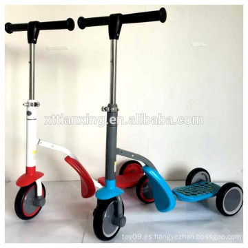 Nuevo producto en el mercado de China 2in1 niño scooter para la venta, 3 ruedas scooter para niños, mini scooter, China más barato scooter precio